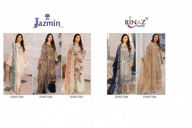 Rinaz Jazmin 16  Latest Fancy Designer Pakistani Salwar Suit Collection